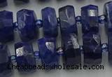 CRB581 15.5 inches 6*10mm faceted rondelle sodalite beads