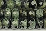 CRB5819 15 inches 4*6mm, 5*8mm, 6*10mm faceted rondelle kambaba jasper beads