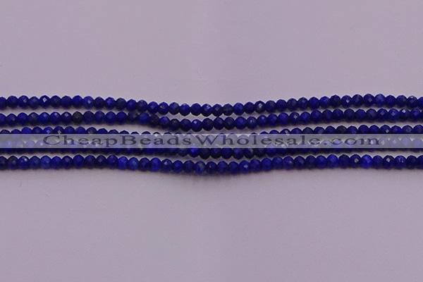 CRB701 15.5 inches 2*3mm faceted rondelle lapis lazuli beads