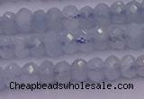 CRB711 15.5 inches 2.5*4mm faceted rondelle aquamarine beads