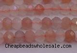 CRB715 15.5 inches 3*4mm faceted rondelle rainbow moonstone beads