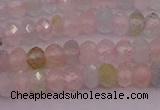 CRB716 15.5 inches 2.5*4mm faceted rondelle morganite beads