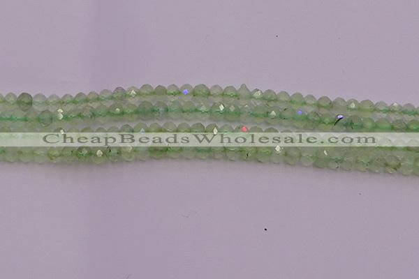 CRB722 15.5 inches 3*4mm faceted rondelle prehnite gemstone beads