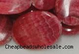 CRC09 16 inches 30*40mm oval rhodochrosite gemstone beads wholesale