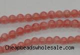 CRC101 15.5 inches 5mm round natural argentina rhodochrosite beads