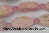 CRC1011 15.5 inches 8*16mm oval rhodochrosite gemstone beads