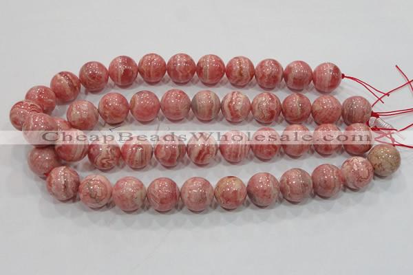 CRC102 15.5 inches 18mm round natural argentina rhodochrosite beads