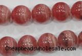 CRC105 15.5 inches 14mm round natural argentina rhodochrosite beads