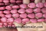 CRC1064 15.5 inches 13*18mm flat teardrop rhodochrosite beads