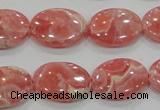 CRC107 15.5 inches 15*20mm oval natural argentina rhodochrosite beads