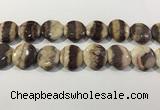 CRC1074 15.5 inches 25mm flat round rhodochrosite beads