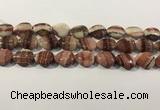 CRC1084 15.5 inches 15*20mm flat teardrop rhodochrosite beads