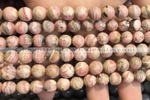 CRC1150 15.5 inches 8mm round rhodochrosite gemstone beads