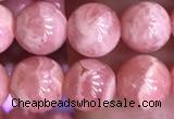 CRC1160 15.5 inches 7mm round rhodochrosite gemstone beads