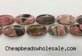 CRC1168 15.5 inches 30*50mm oval rhodochrosite gemstone beads