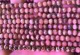 CRC1173 15.5 inches 6mm faceted round rhodochrosite beads wholesale