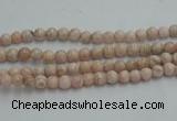 CRC150 15.5 inches 3.5mm round Argentina rhodochrosite beads