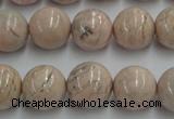 CRC155 15.5 inches 14mm round Argentina rhodochrosite beads