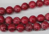 CRC19 15.5 inches 10mm round dyed rhodochrosite gemstone beads