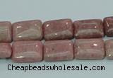 CRC206 16 inches 10*14mm rectangle rhodochrosite gemstone beads