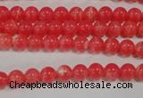 CRC501 15.5 inches 6mm round synthetic rhodochrosite beads