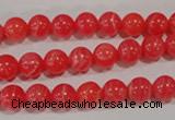 CRC502 15.5 inches 8mm round synthetic rhodochrosite beads