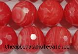 CRC518 15.5 inches 20mm faceted round synthetic rhodochrosite beads