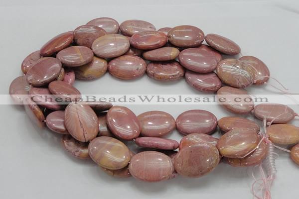 CRC78 15.5 inches 22*30mm oval rhodochrosite gemstone beads