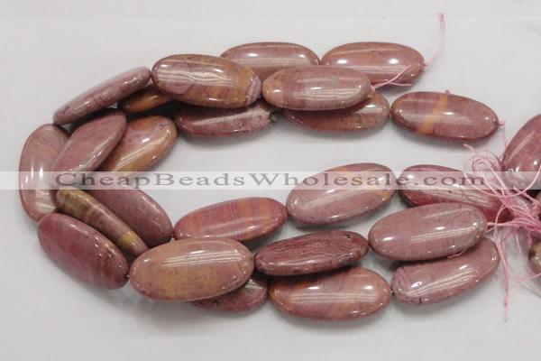 CRC80 15.5 inches 25*50mm oval rhodochrosite gemstone beads