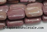 CRC82 15.5 inches 13*18mm rectangle rhodochrosite gemstone beads