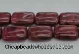 CRC822 15.5 inches 12*16mm rectangle Brazilian rhodochrosite beads