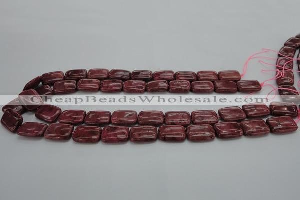 CRC822 15.5 inches 12*16mm rectangle Brazilian rhodochrosite beads