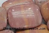 CRC84 15.5 inches 30*40mm rectangle rhodochrosite gemstone beads