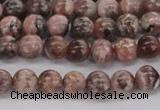 CRC901 15.5 inches 6mm round natural rhodochrosite beads