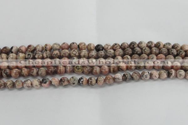 CRC902 15.5 inches 7mm round natural rhodochrosite beads