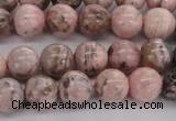 CRC903 15.5 inches 8mm round natural rhodochrosite beads