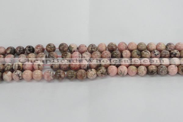 CRC904 15.5 inches 9mm round natural rhodochrosite beads