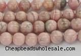 CRC921 15.5 inches 6mm round natural rhodochrosite beads