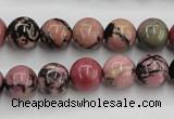 CRD03 15.5 inches 10mm round natural rhodonite gemstone beads