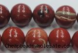 CRE03 16 inches 18mm round natural red jasper beads wholesale