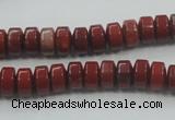 CRE05 16 inches 5*8mm rondelle natural red jasper beads wholesale