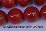 CRE308 15.5 inches 20mm round red jasper beads wholesale