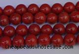 CRE310 15.5 inches 4mm round red jasper beads wholesale