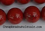 CRE317 15.5 inches 18mm round red jasper beads wholesale