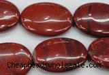 CRE51 15.5 inches 22*30mm oval red jasper beads wholesale