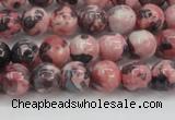 CRF301 15.5 inches 6mm round dyed rain flower stone beads wholesale