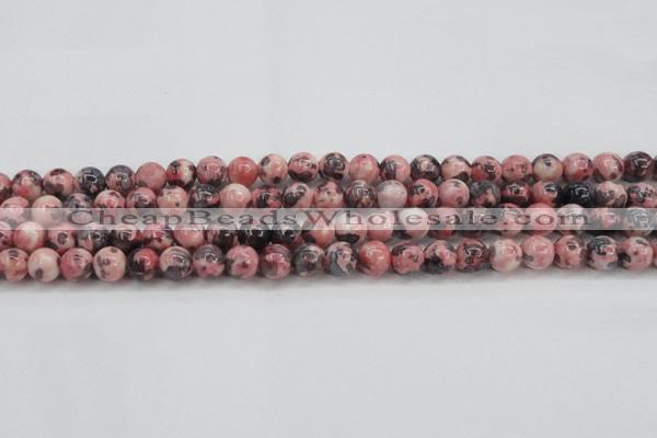 CRF302 15.5 inches 8mm round dyed rain flower stone beads wholesale