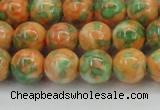 CRF311 15.5 inches 12mm round dyed rain flower stone beads wholesale