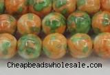 CRF312 15.5 inches 14mm round dyed rain flower stone beads wholesale