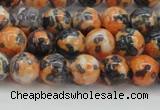 CRF323 15.5 inches 8mm round dyed rain flower stone beads wholesale